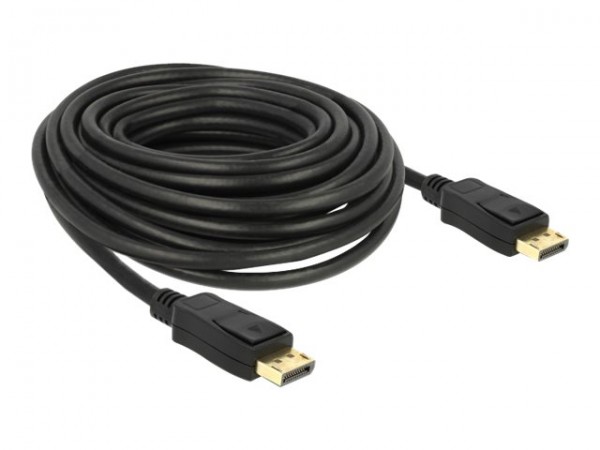 Delock DisplayPort 1.2 Kabel 4K 60 Hz schwarz 1 St. - Cavo - Digitale/display/video
