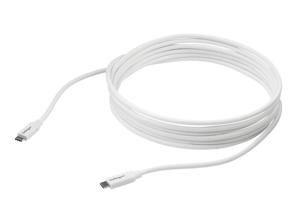 StarTech.com Cavo USB-C a USB-C 5A PD - M/M - Bianco - 4m - USB 2.0 - Conforme USB-IF - 4 m - USB C