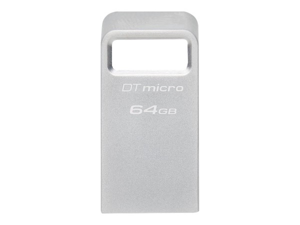 Kingston DataTraveler 64GB Micro 200MB/s Metal USB 3.2 Gen 1 - 64 GB - USB tipo A - 3.2 Gen 1 (3.1 G