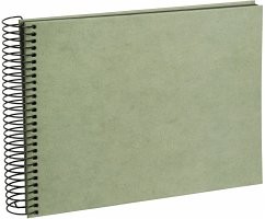 Goldbuch Hanf Smoke Green 24x17 40 Seiten Spiralalbum 20747