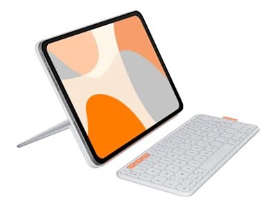 Logitech Flip Folio - Pale Grey - FRA - WESTMID-511 - Tastiera - AZERTY