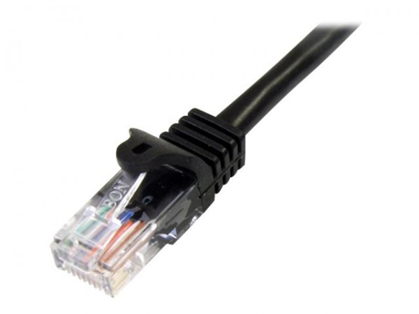StarTech.com Black Snagless Cat5e Patch Cable - Cavo - Rete