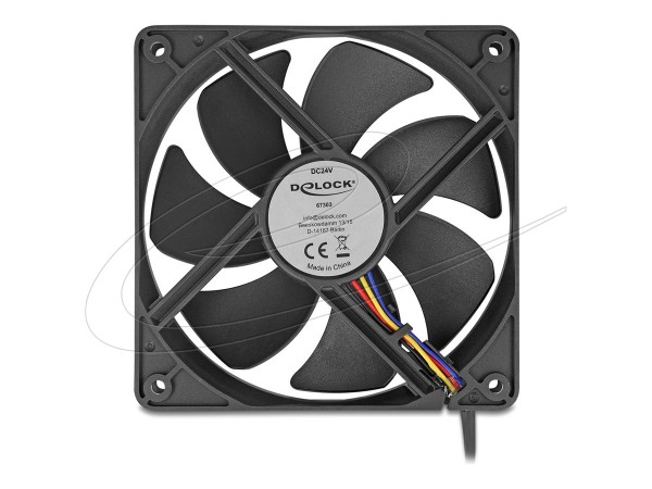 Delock Axiallüfter DC 120 x schwarz