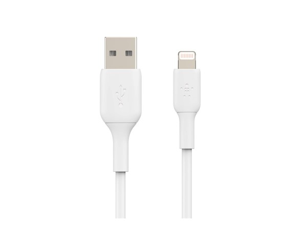 Belkin CAVO PVC DA USB-A A LIGHTNING 3M - 3 m - Lightning - USB A - Maschio - Maschio - Bianco