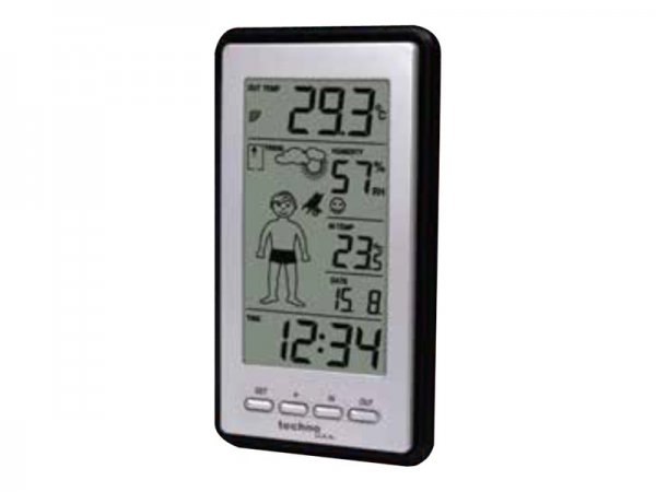 Proficell Technoline WS 9632 IT - Nero - Termometro da esterno - Termometro - Termometro - 100 m - B