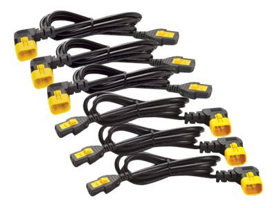 APC AP8706R-WW - Power Cord Kit 6 ea Locking C13 to C14 90 Degree 1 - Cavo/adattatore - Alimentazion