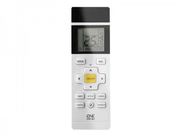 One for All URC 1035 - Aria condizionata - IR Wireless - Pulsanti - Display incorporato - Grigio