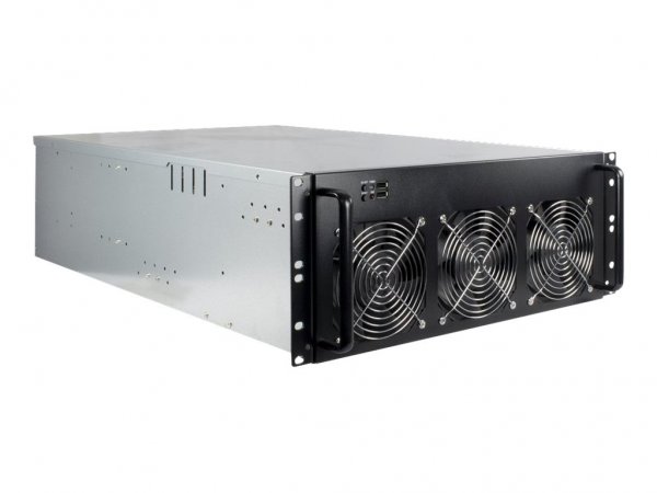Inter-Tech 88887236 - Supporto - Server - Nero - Grigio - ATX - micro ATX - Mini-ITX - Acciaio - 4U