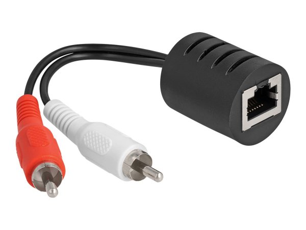 Delock Stereo Audio Extender RJ45 Bu zu 2x Cinch St 2 - Cavo/adattatore - Audio/multimedia