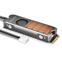 AXAGON CLR-M2FAN - Dissipatore di calore/Radiatore - 2 cm - Grigio