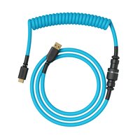 Glorious PC Gaming Race GMMK Coiled Cable Electric Blue USB C to A Spiral - USB Typ C
