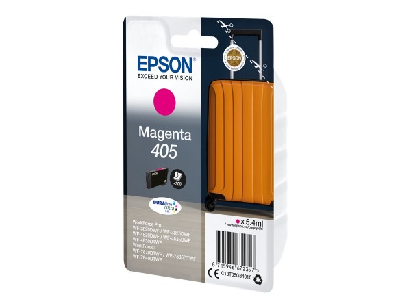 Epson Singlepack Magenta 405 DURABrite Ultra Ink - Originale - Cartuccia di inchiostro