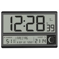 TFA 60.4524.01 - Sveglia digitale - Rettangolo - Nero - 12/24 ore - Qualsiasi tipo - LCD