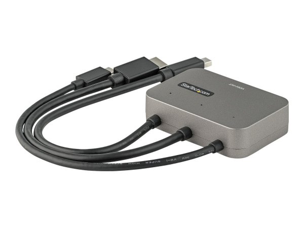 StarTech.com 3-in-1 Multiport to HDMI Adapter - 4K 60Hz USB-C or Mini DisplayPort - Adattatore - Dig