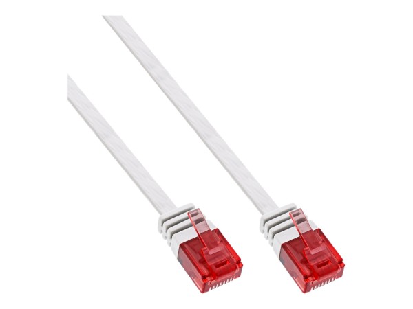 InLine Cavo patch Lan Slim - U/UTP - Cat.6 - bianco - 15m