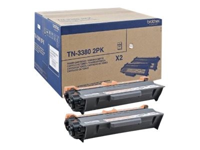 Brother TN-3380TWIN - 16000 pagine - Nero - 2 pz