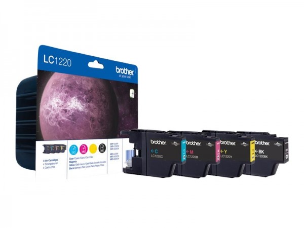 Brother LC1220VALBP - Nero - Ciano - Magenta - Giallo - 4 pz - 300 pagine - 300 pagine - Confezione