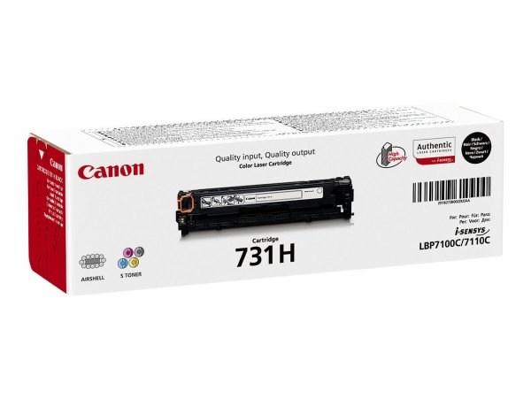 Canon Toner Cartridge 731 h BK schwarz - Originale - Unità toner
