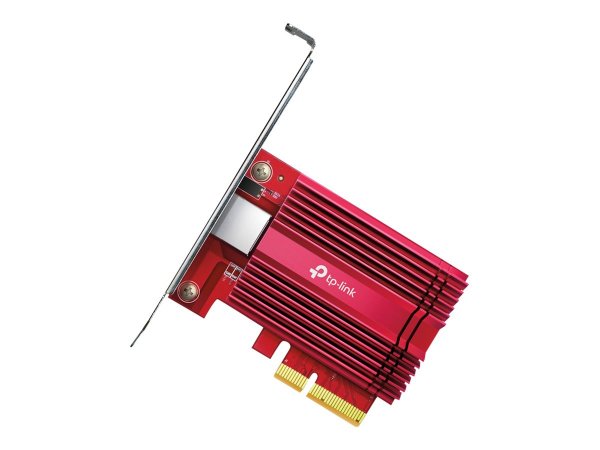 TP-LINK TX401 - Interno - Cablato - PCI Express - Ethernet - 10000 Mbit/s - Rosso