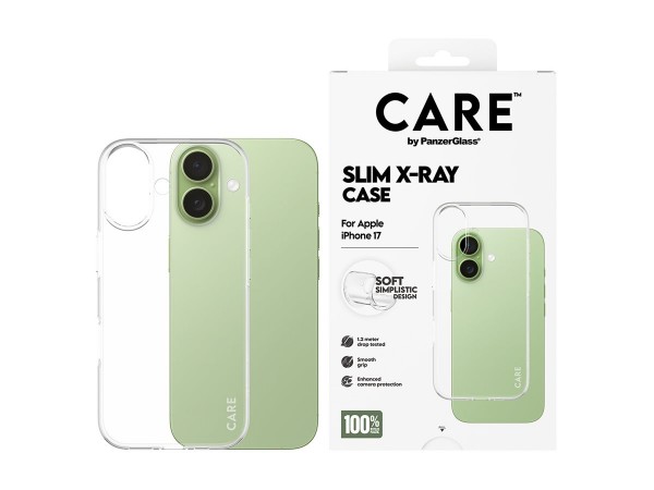 PanzerGlass CARE Fashionable Case transparent X-Ray Soft Basic iPhone 17