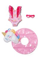 Zapf BABY born Swim Set Unicorn 43cm Puppen-Bademode e