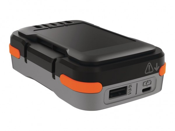 Black & Decker BDCB12B-XJ - Ioni di Litio - 1,5 Ah - 12 V - Nero - Grigio - Arancione - 2,4 A - 1 pz