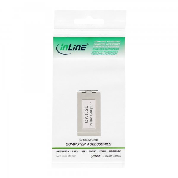 InLine Adattatore femmina-femmina cat. 5e - presa 2x RJ45 - schermato