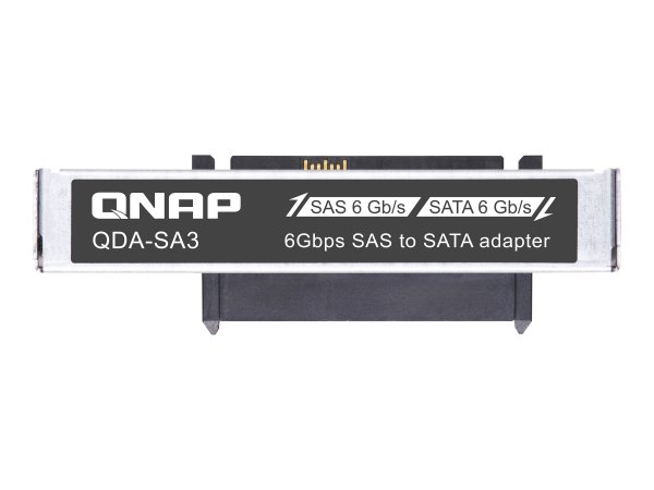 QNAP QDA-SA3 - SAS - SATA - Nero - Grigio - 6 Gbit/s - 69,9 mm - 21,8 mm