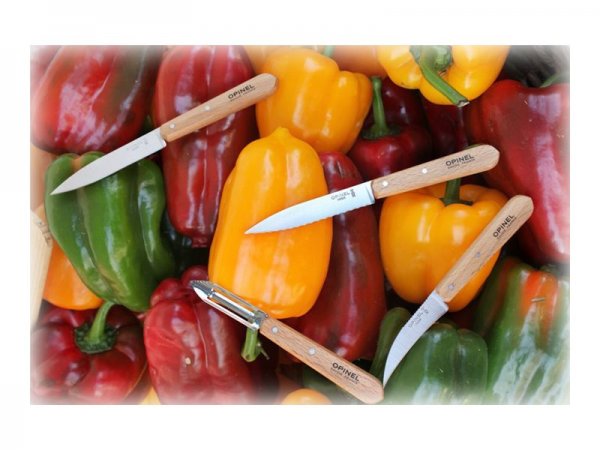 Opinel Küchenmesser-Set 4-teilig Holzgriff