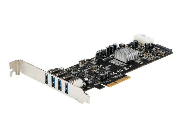 StarTech.com Adattatore scheda SuperSpeed USB 3.0 con 4 porte PCI Express (PCIe) con 4 canali da 5 G
