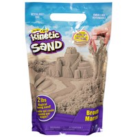 Spin Master Kinetic Sand - l'originale sabbia modellabile per un gioco sensoriale - marrone - 907 g