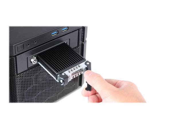 Icy Dock MB601M2K-1B - Box esterno SSD - 3.5" - M.2 - 32 Gbit/s - Nero