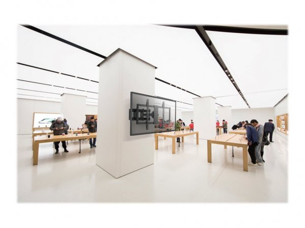 Neomounts Supporto a parete per TV - 200 x 200 mm - 900 x 600 mm - 0 - 20° - 0 - 90° - Acciaio - Ner