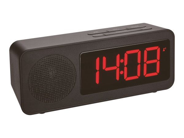 TFA 60.2546.01 - Sveglia digitale - Rettangolo - Nero - FM - Batteria - Mini Stilo AAA