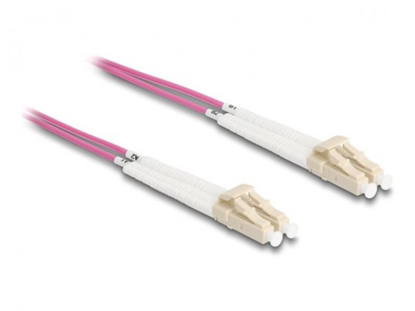 Delock LWL Kabel LC Duplex zu Multimode OM4 winkelbar - Cavo - Rete