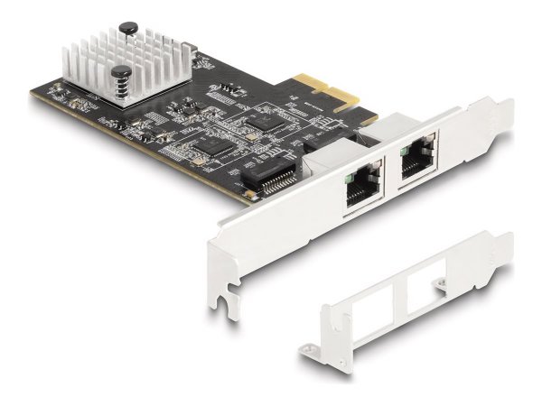 Delock PCI Express x2 Karte zu 2 x RJ45 5 Gigabit LAN RTL8126 - Nic - PCI-Express