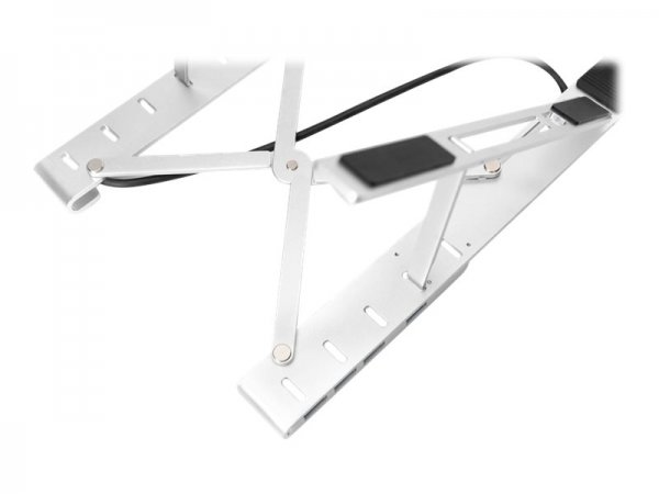 DIGITUS Variable Notebook Stand with integrated USB-C Hub, 5 Port