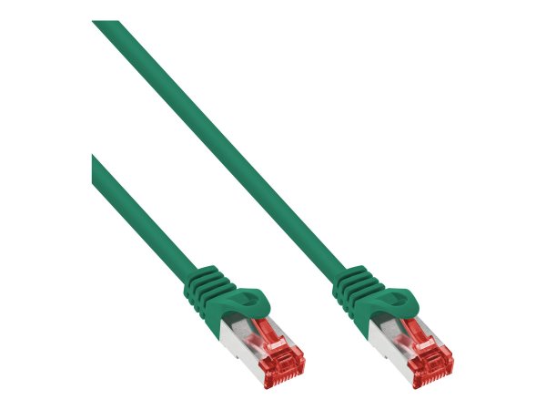 InLine Cavo patch - S/FTP (PiMf) - Cat.6 - 250 MHz - PVC - CCA - verde - 1m