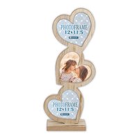 Zep Frida 3x12x11.5 Holz Rahmen mit 3 Herzen RE333