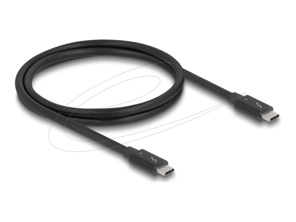 Delock Thunderbolt 4 Kabel 40 Gbps PD 3.1 240 W schwarz - Cavo - Digitale/dati