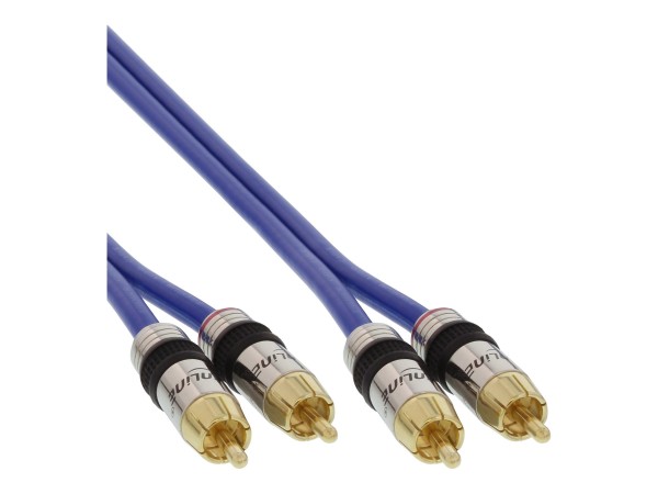 InLine Cavo Audio Digital & Video 2x RCA M-M - 25m - dorato - PREMIUM