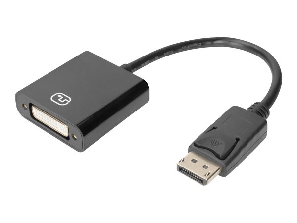 DIGITUS Adattatore attivo / Convertitore DisplayPort - da DP a DVI - 0,15 m - Mini DisplayPort - DVI