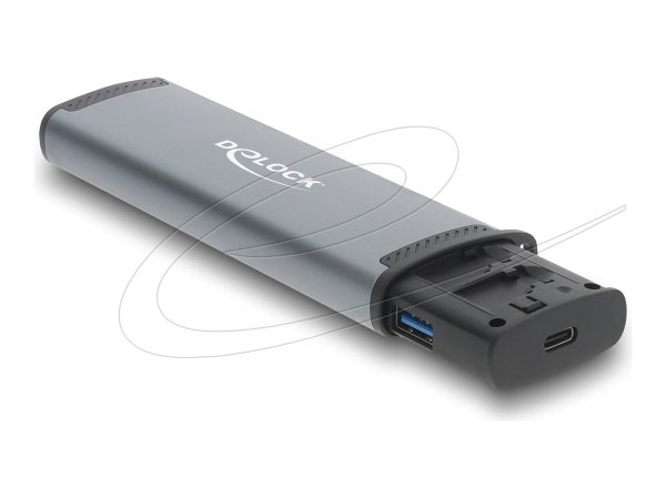 Delock USB 5 Gbps Kartenleser mit SD und Micro Slot Aufbewahrungsfächern für - Card-Reader - Micro S