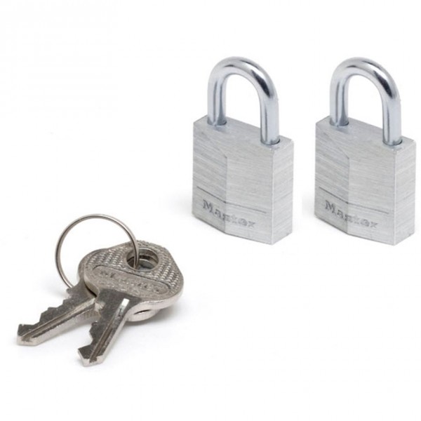 MasterLock 2 Vorhängeschlösser 3-Stift-Zyl. 20mm 9120EURTCC