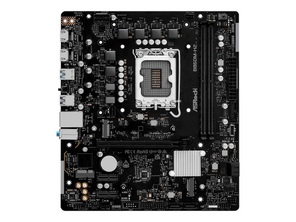 ASRock MB Sc LGA1851 B860M-H2 - Intel B860 - 2xDDR5 - 2xHDMI - mATX - Scheda madre - Intel Sockel 18