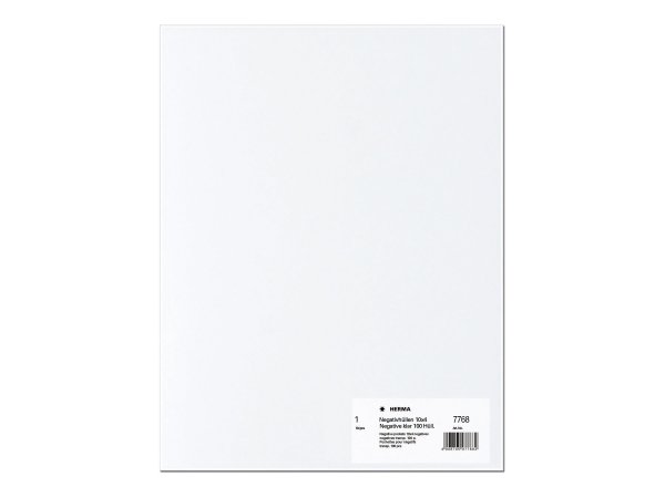 HERMA 7768 - Pagina di conservazione dei negativi - Trasparente - Polipropilene (PP) - 100 pagine