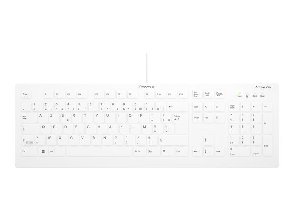 Cherry Active Key Flat Profile Hygiene Desktop Keyboard Sea - Tastiera - 105 tasti