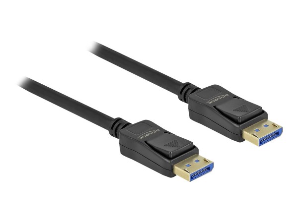 Delock DisplayPort Kabel 10K 60 Hz 54 Gbps Kunststoffgehäuse - Cavo - Digitale/display/video