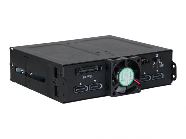 Icy Dock MB607SP-B - 13,3 cm (5.25") - Gabbia HDD - 2.5" - Nero - Metallo - CE - REACH