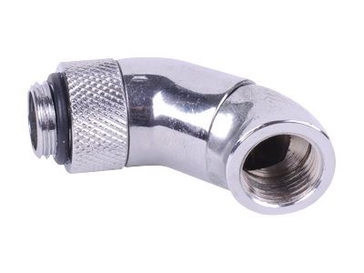 Alphacool 17059 - Connettore per tubo - 1/4" - Maschio/Femmina - Ottone - Nichel - Argento